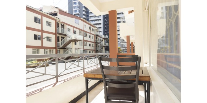 Three-bedroom apartment balcony